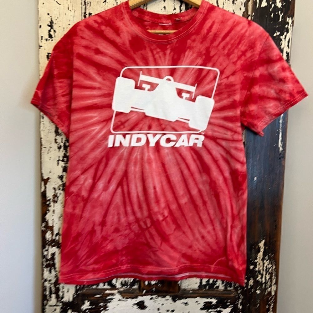 EUC Tie-dyed indie car T-shirt. Size Medium. Unisex.